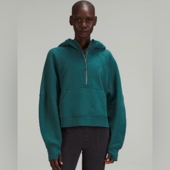 Lululemon Green Jasper OS Half Zip - Picture 1 of 5